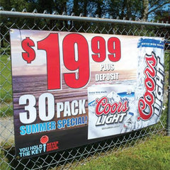 13 oz Matte Frontlit Scrim Banner 38 x 150 (3 inch core) 13 oz Matte Frontlit Scrim Banner 38 x 150 (3 inch core)