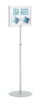 Load image into Gallery viewer, PERFEX PEDESTAL 11X17 SQUARE BASE, TELE POLE, HORZ, SILVER