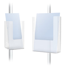 Load image into Gallery viewer, 4 Inch x 1-1/2 Inch Wire Snap on Pamphlet Holder/ 1 Inch Diameter