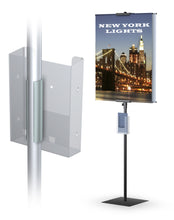 Load image into Gallery viewer, 4 Inch x 1-1/2 Inch Wire Snap on Pamphlet Holder/ 1 Inch Diameter