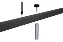 Load image into Gallery viewer, RETRACTABLE BANNER STAND 33" SINGLE SIDED, BLACK W/CARRY BAG