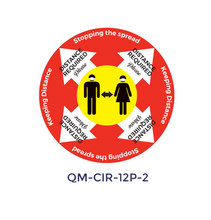 Load image into Gallery viewer, Pre-Cut & Printed Social Distancing Stickers