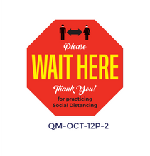 Load image into Gallery viewer, Pre-Cut & Printed Social Distancing Stickers