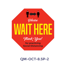 Load image into Gallery viewer, Pre-Cut & Printed Social Distancing Stickers