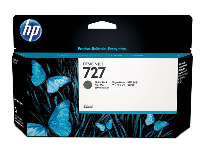 HP 727 130-ml Matte Black DesignJet Ink Cartridge | B3P22A
