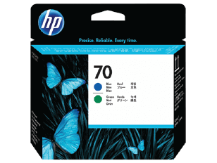 HP 70 Blue and Green DesignJet Printhead | C9408A