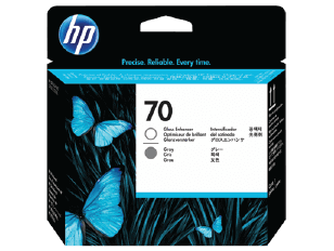 HP 70 Gloss Enhancer and Gray DesignJet Printhead | C9410A