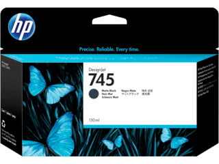 HP 745 130-ml Matte Black DesignJet Ink Cartridge | F9J99A