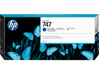 HP 747 300-ml Chromatic Blue DesignJet Ink Cartridge | P2V85A
