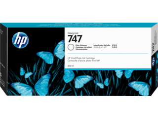HP 747 300-ml Gloss Enhancer DesignJet Ink Cartridge | P2V87A
