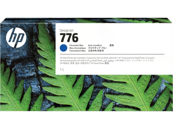 HP 776 1-liter Chromatic Blue Ink Cartridge | 1XB04A