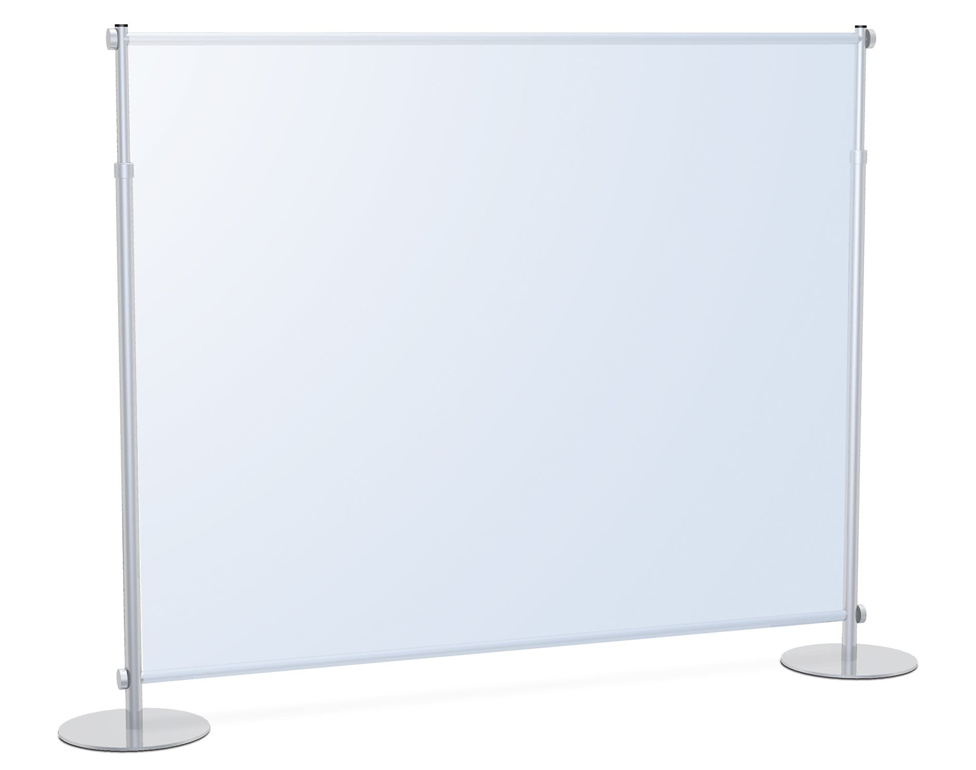 Fixed Width Stand | 48 Round Base | Silver | Paper Supplies