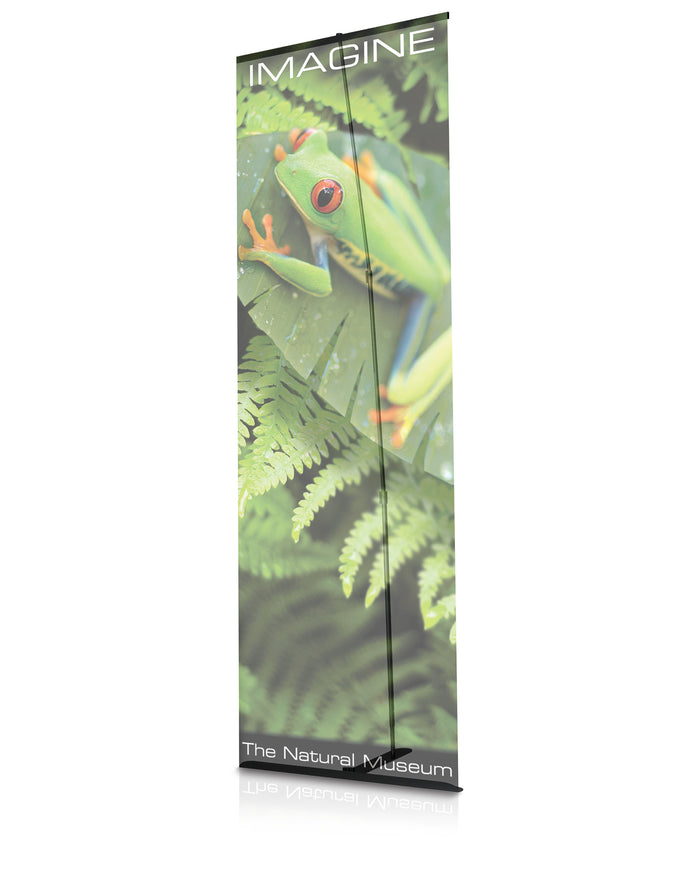 36 Inch Wide | Single Side Ultra BannerStand | 42 Inch-72 Inch H | Black
