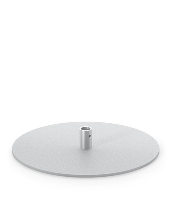 Classic Banner Stand 24 Wide Round Base | Silver