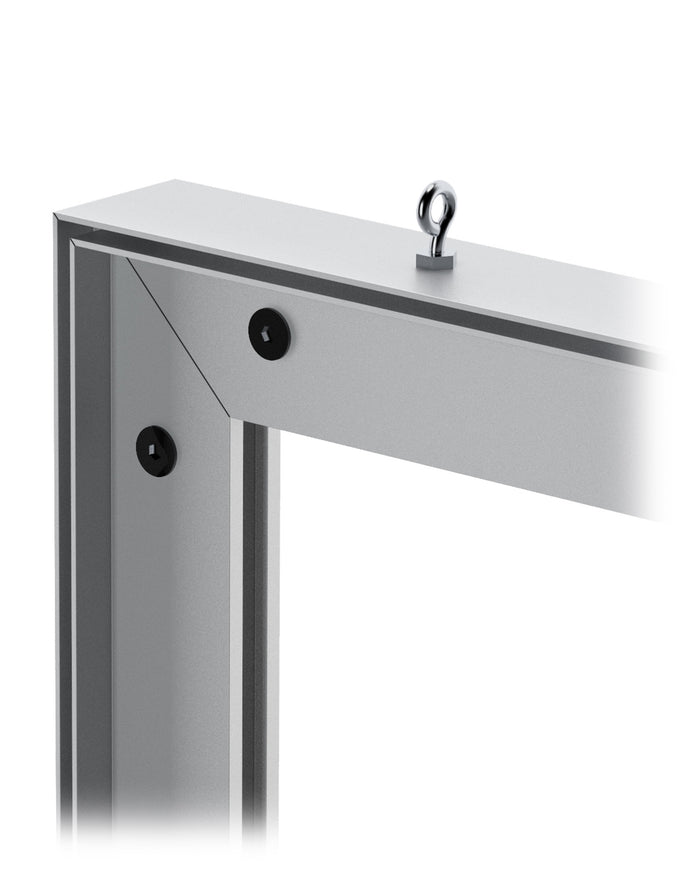 Charisma Frame 48 x 72 Ceiling Horizontal Silver