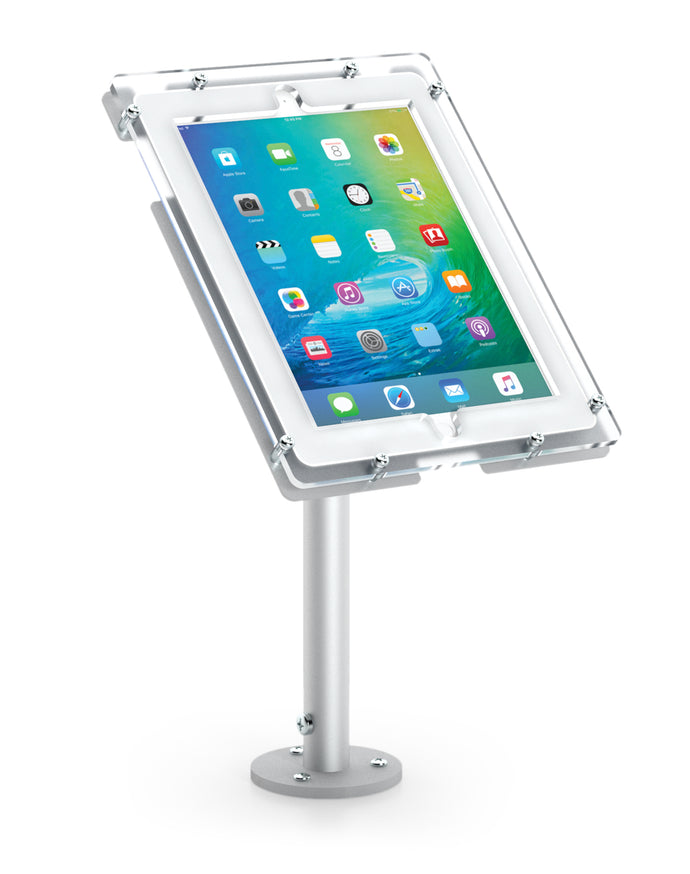 Ipad Double Flanged Stand | Silver