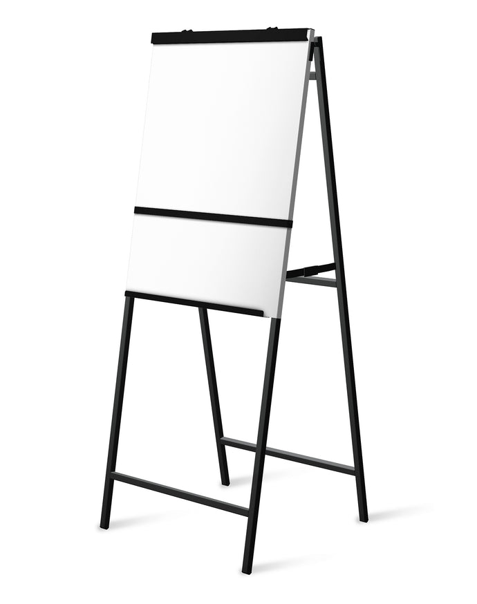 Blk Folding White Aluminum a-frame Easel