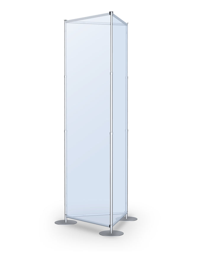Fixed Width Tri Tower | 30 Inch Silver