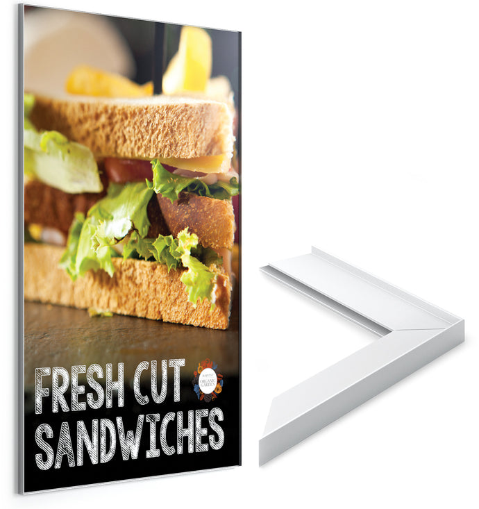 24 Inch x 48 Inch Flair Signware Frame | Black