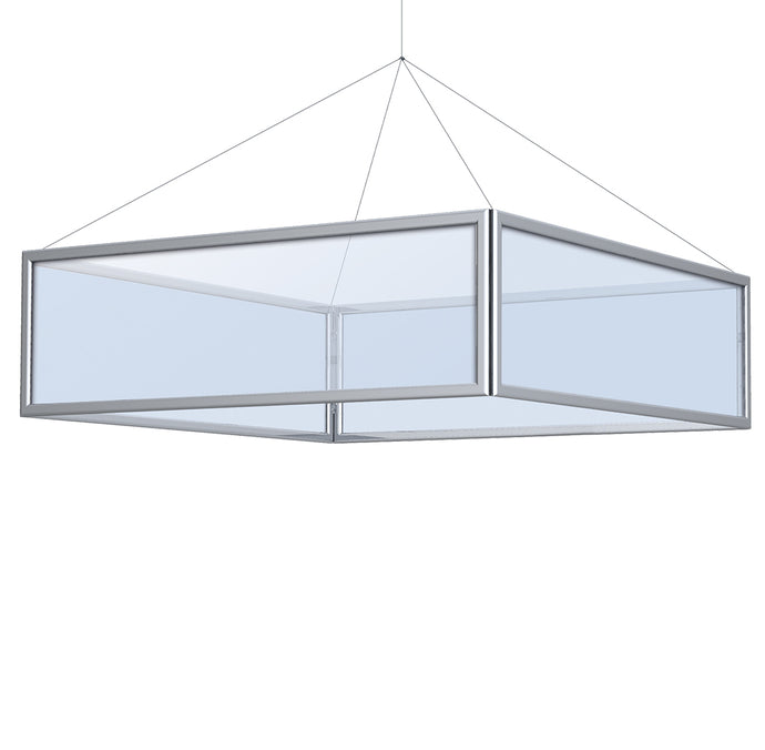 Perfex Skyframe 4-sided | 42 Inch W x 12 Inch H x 42 Inch D | Black