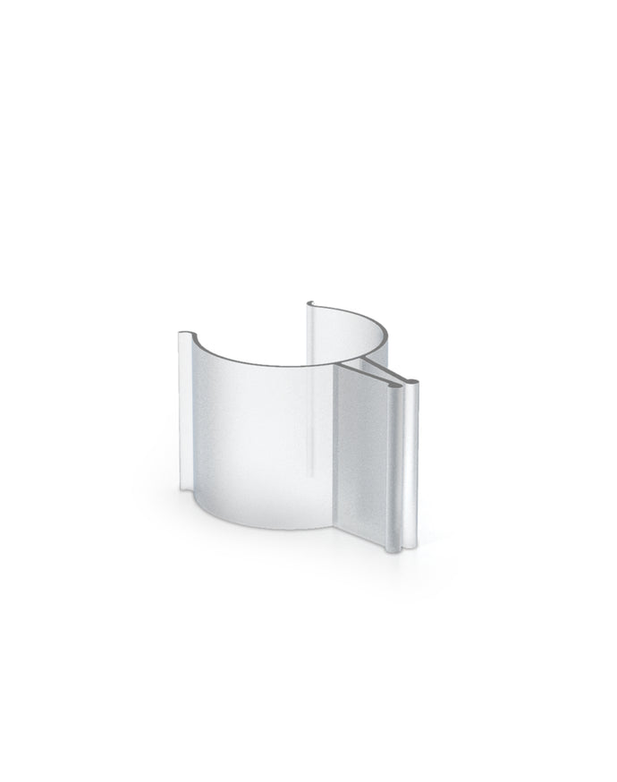 1/2 Inch Clear Pvc Mounting Clip (Set of 2)