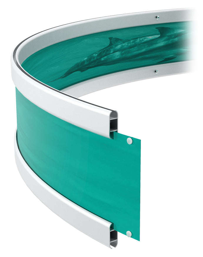 48 Inch Halo Straight Rail for Styrene Graphics