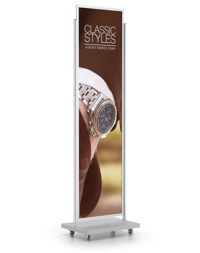 Hercules (1) 22 Inch x 84 Inch | 94 Inch H | Silver