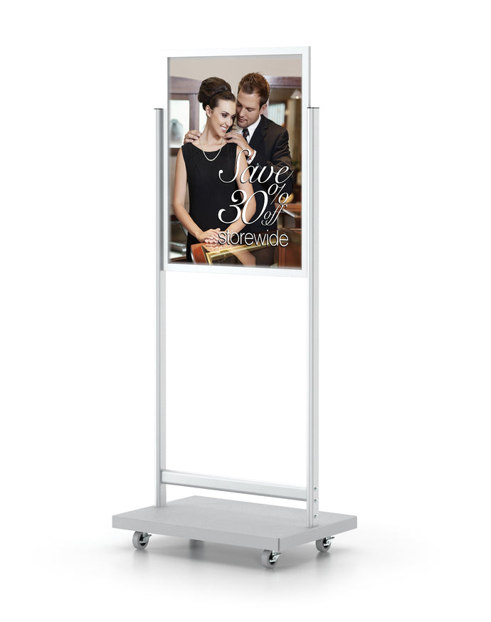 Hercules (2) 22 Inch x 28 Inch | 65 Inch H | Silver