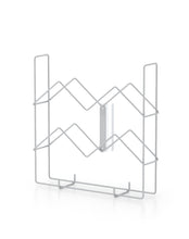Load image into Gallery viewer, 4 Inch x 1-1/2 Inch Wire Snap on Pamphlet Holder/ 1 Inch Diameter
