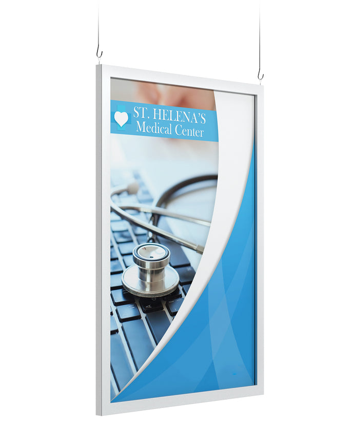 Hanging Monster 14 x 22 Frame | Wall Mount | Silver