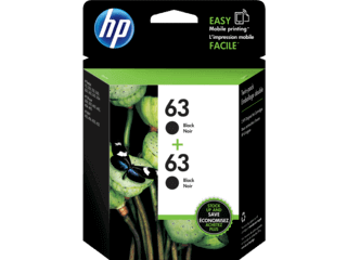 HP 63 3.5-ml Black Ink | 2-Pack | T0A53AN