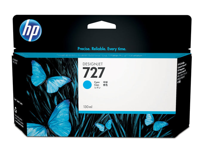HP 727 130-ml Cyan DesignJet Ink Cartridge | B3P19A
