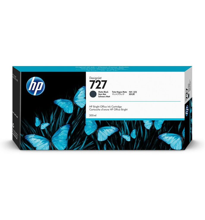 HP 727 300-ml Matte Black DesignJet Ink Cartridge | C1Q12A