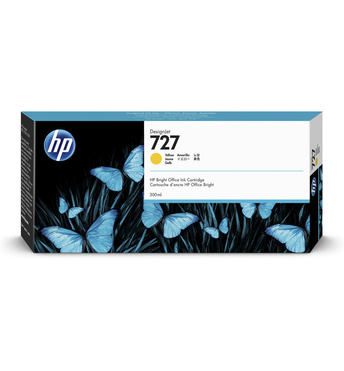 HP 727 300-ml Yellow DesignJet Ink Cartridge | F9J78A