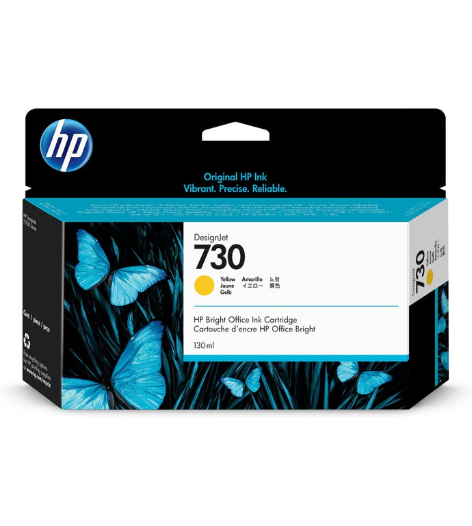 HP 730 130-ml Yellow DesignJet Ink Cartridge | P2V64A