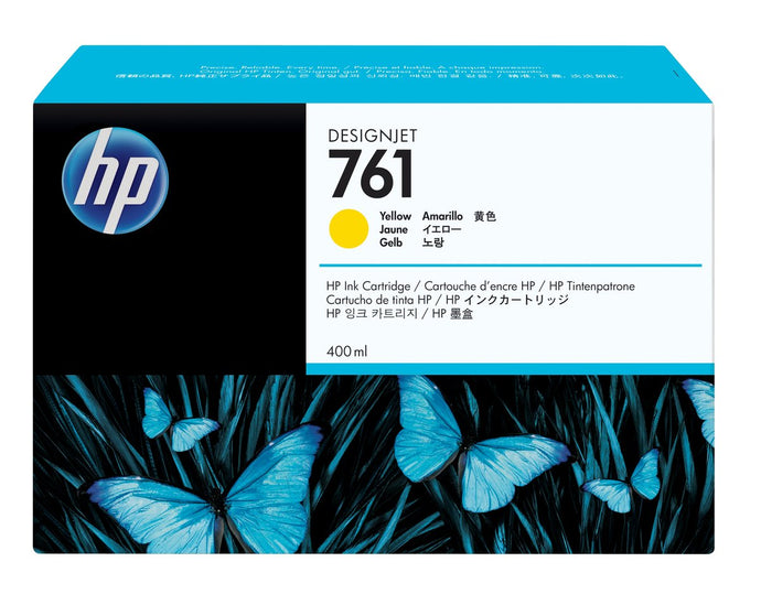 HP 761 400-ml Yellow DesignJet Ink Cartridge | CM992A
