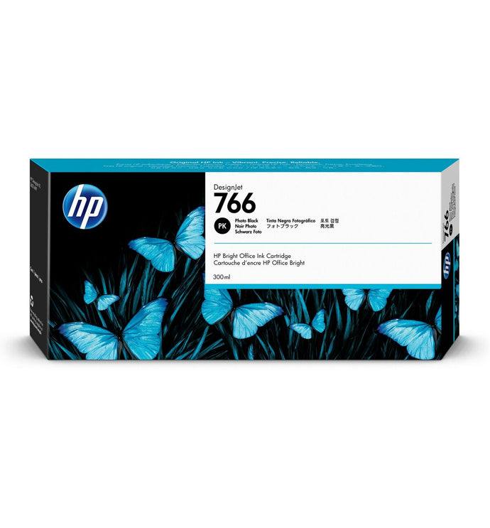 HP 766 300-ml Photo Black DesignJet Ink Cartridge | P2V94A