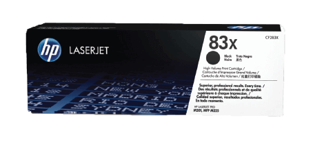 HP 83X High Yield Black Original Toner Cartridge | CF283X