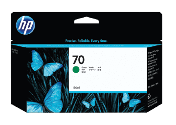 HP 70 130-ml Green DesignJet Ink Cartridge | C9457A