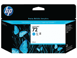 HP 72 130-ml Cyan DesignJet Ink Cartridge | C9371A