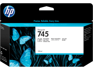 HP 745 130-ml Photo Black DesignJet Ink Cartridge | F9J98A